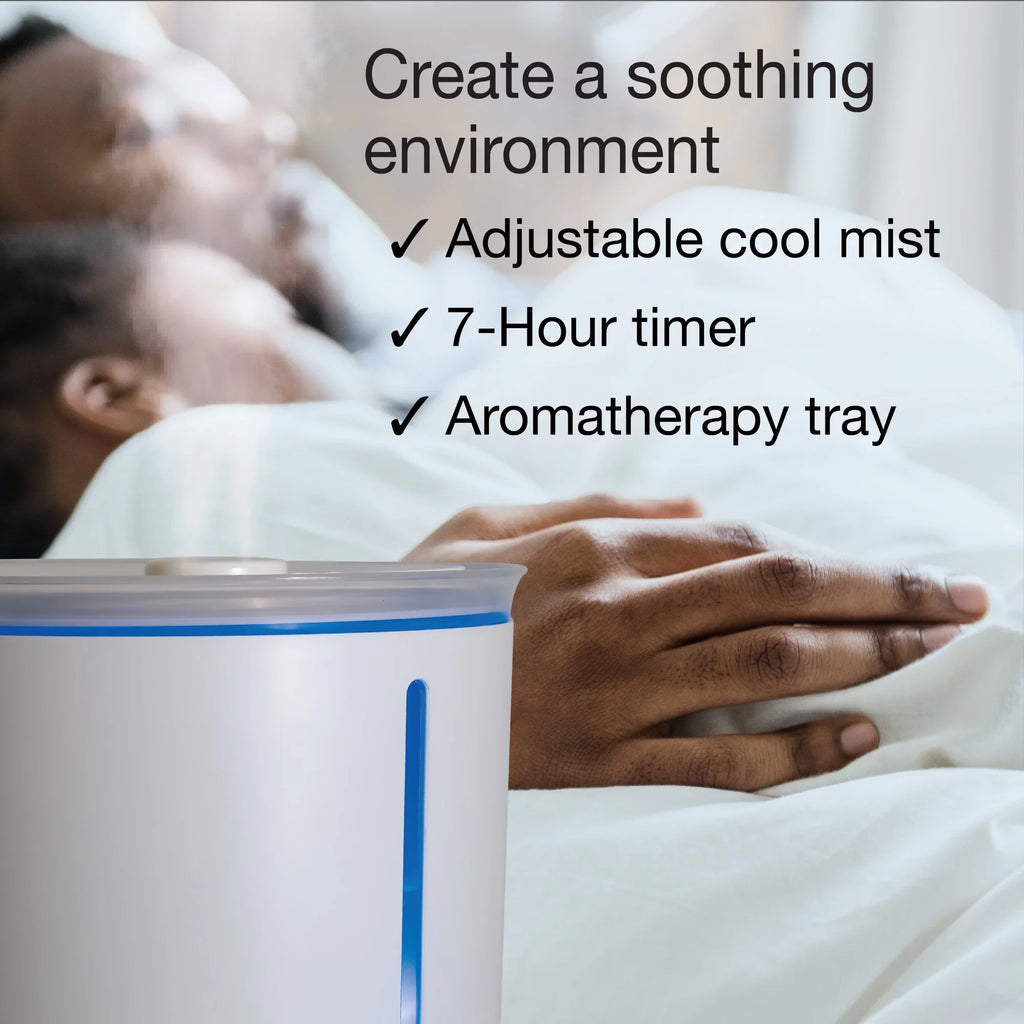 Lasko 0.92 Gallon, 18-Hour Cool Mist Ultrasonic Humidifier with Timer, 370 Sq. ft., UH250