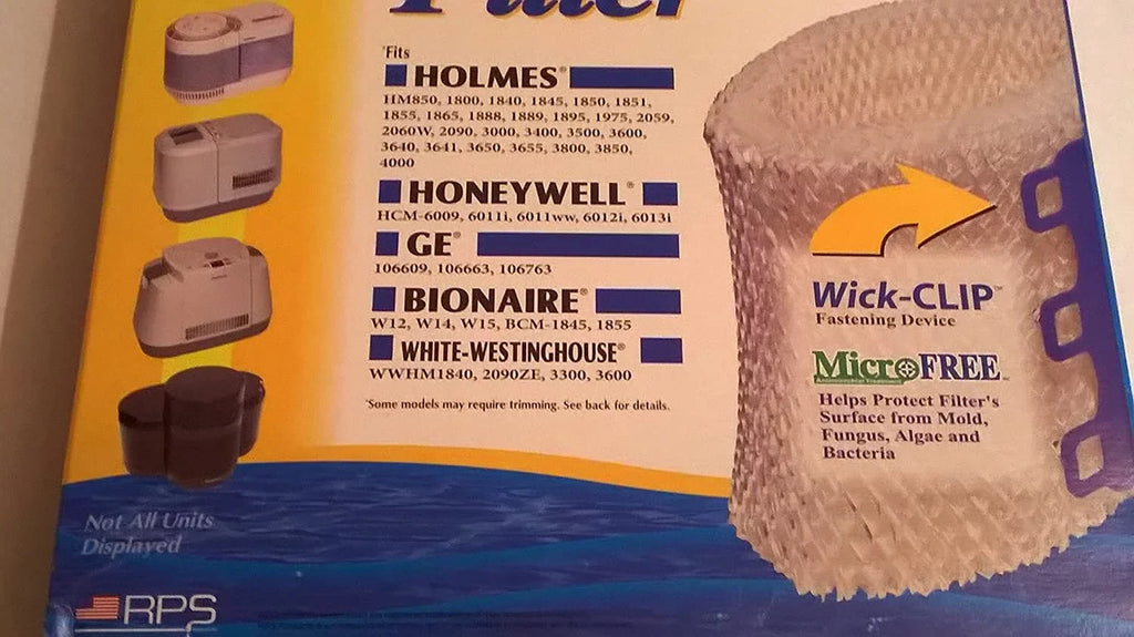 BestAir H62-C Holmes HWF-62 Replacement Wick Filter Pack of 6