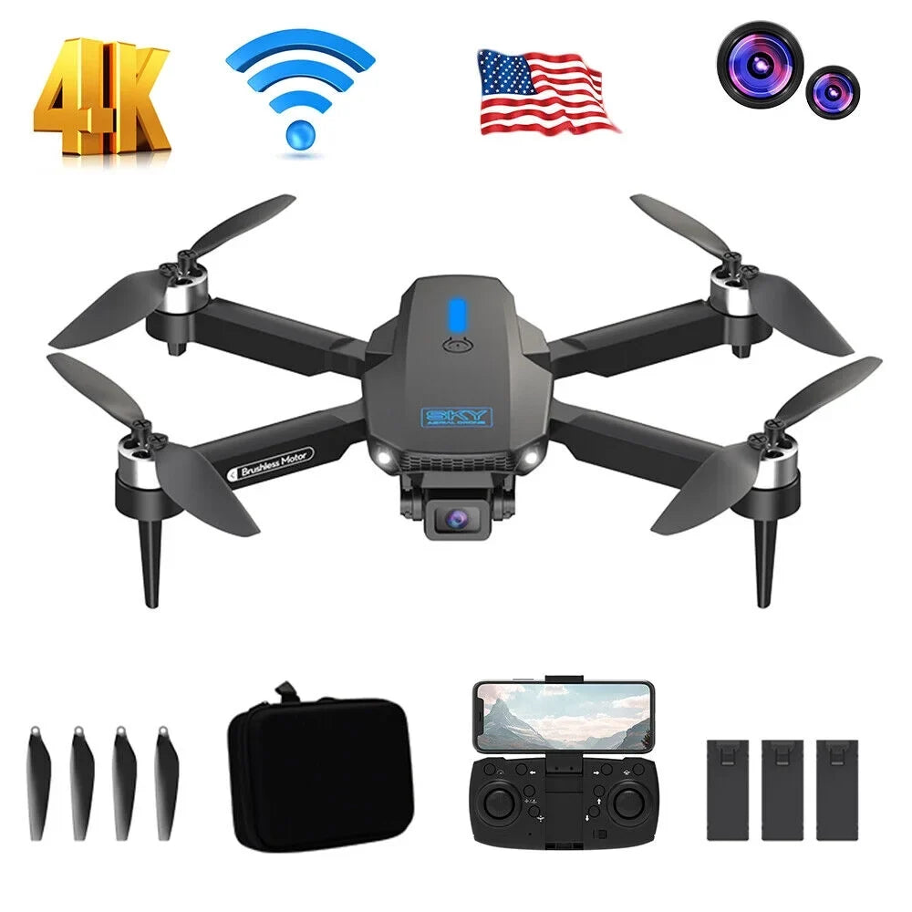JahyShow AirMaster E88Max - 4K HD Camera RC Drone - WiFi FPV, Foldable Quadcopter, Long Range
