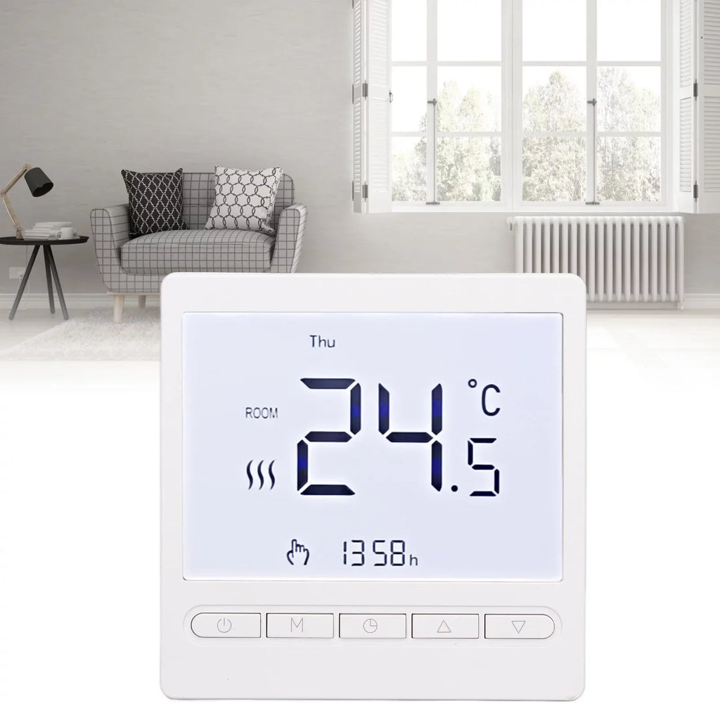 Qulable Household Smart Thermostat ligent Heating Thermostat for Water Electric Heating Wall Mounted Stove 220V