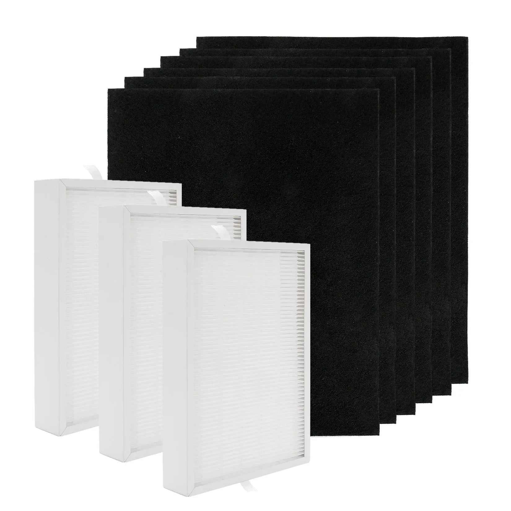 GasSaf HEPA Filter Replacement for Honeywell HPA300, 3 HEPA Replacement Filters R + 6 Carbon Pre-Filters A , for Honeywell HPA300VP, HPA304, HPA5300, HPA835 Series