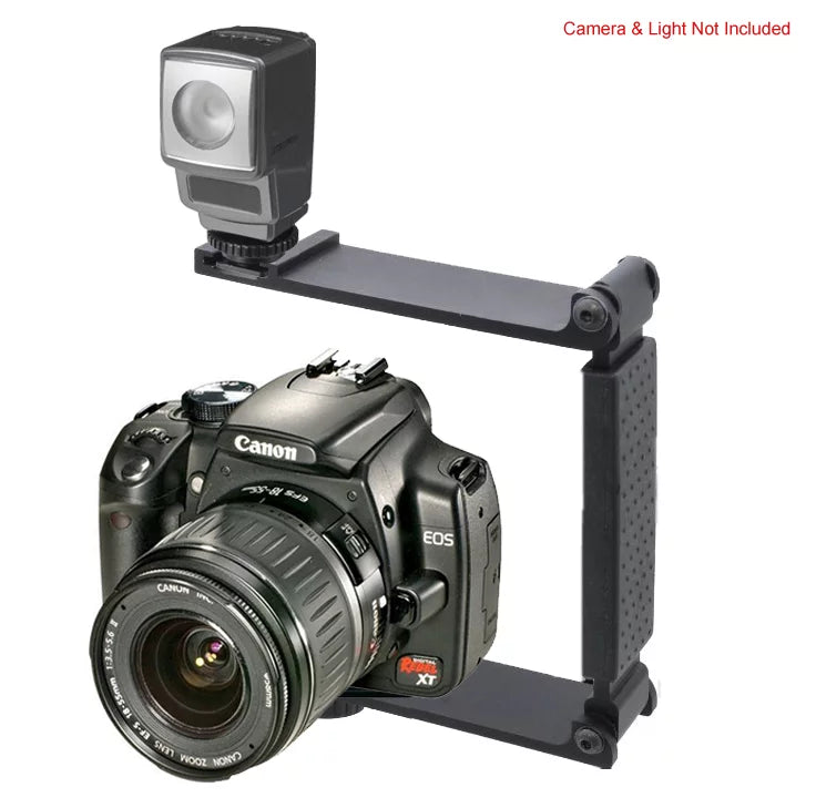 High Standard Aluminum Mini Folding Bracket For Sony Alpha A6500 (Accommodates Flashes, Lights Or Microphones)