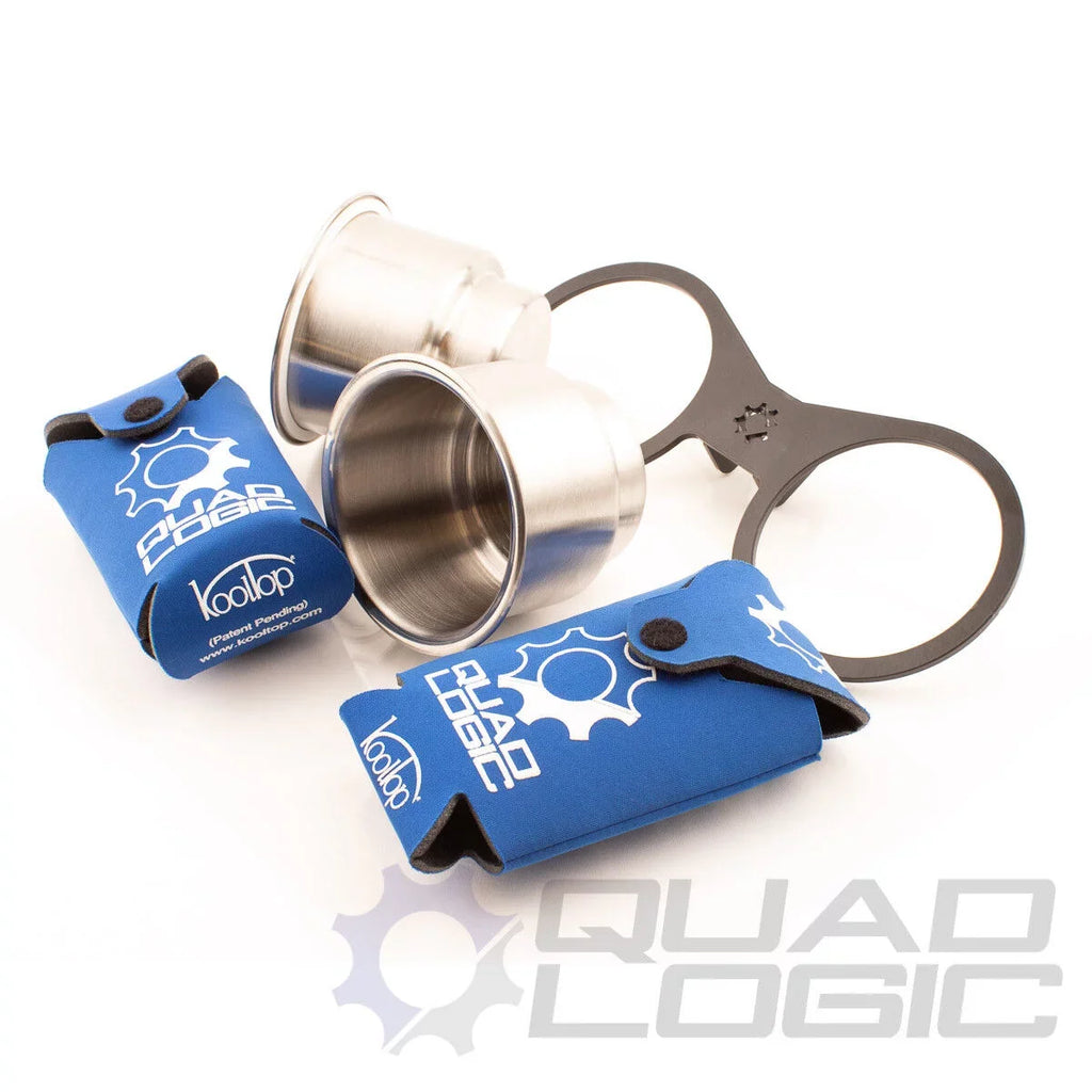 Polaris RZR 800 900 Passenger Grab Handle Cup Holder Kit with Can Koozies