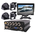 JOINLGO 4 Channel 1080P GPS Track Truck Camera System Loop Record Video Recorder Motion Detection/Delay Power Off/Playback for Truck Bus RV