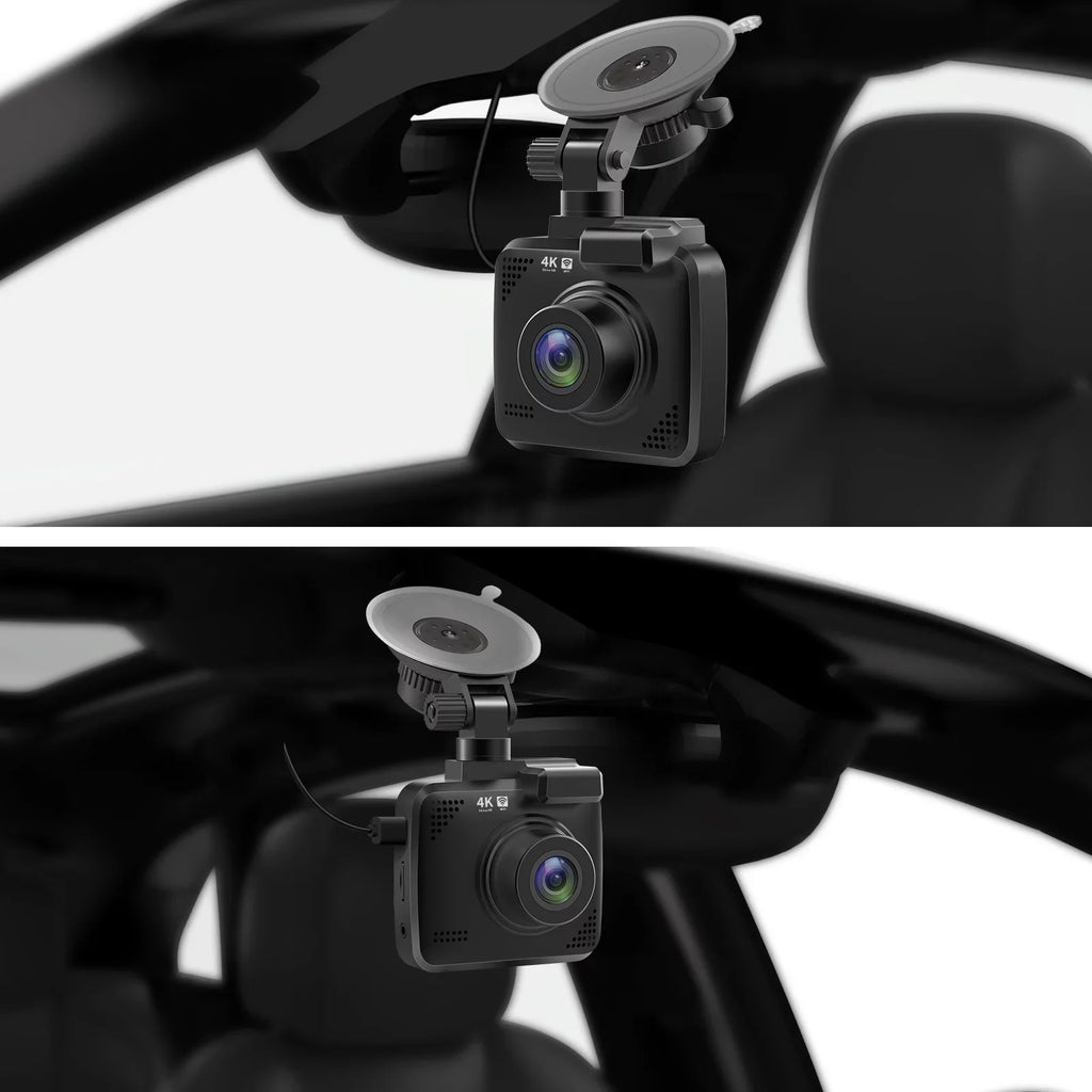 4K Dash Cam for Cars, Dash Cam Front and Rear with Night Vision, 2160P FHD Car Camera, 170° Wide Angle Driving Recorder with G-Sensor, Parking Monitor, Loop Recording, WDR, Built-in WiFi & GPS