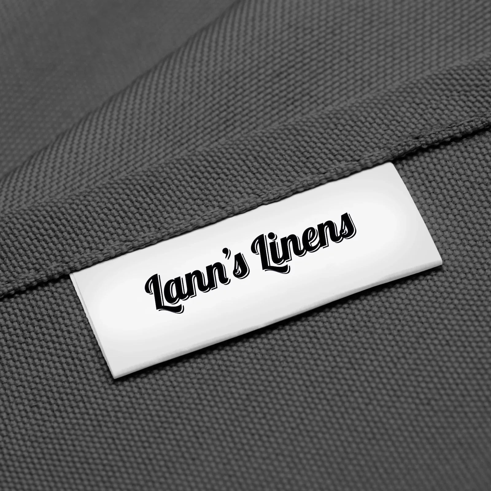 Lann's Linens Polyester Tablecloth - 70" x 120" Rectangular - Dark Gray