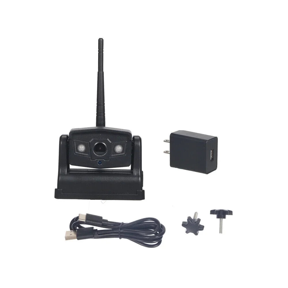 JahyElec WiFi Wireless Backup Camera, Magnetic Mount, 9600mAh Battery, Excellent for Front/Rear View