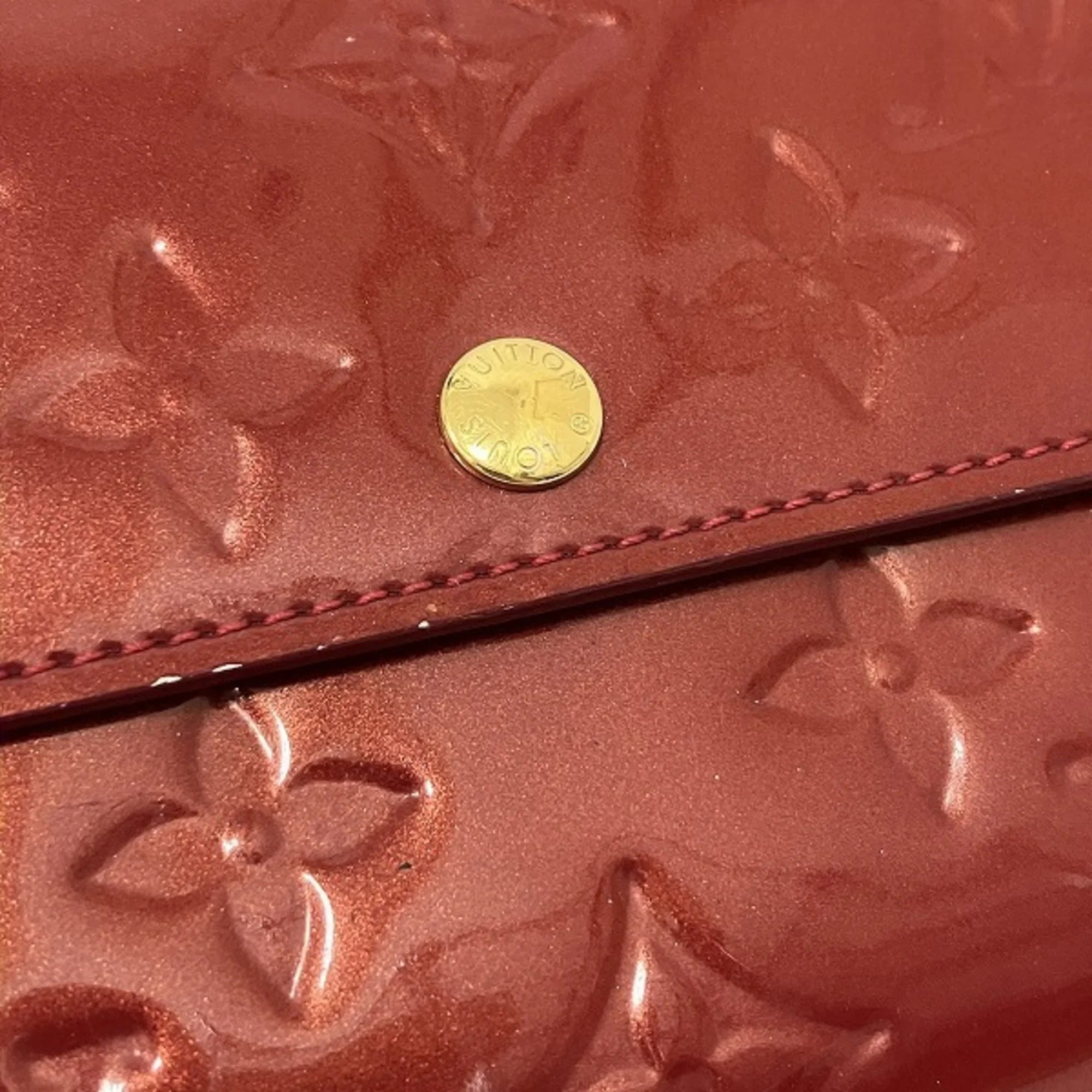 Pre-Owned Louis Vuitton Monogram Vernis Portefeuille Sarah M93530 Long Wallet Women's (Good)
