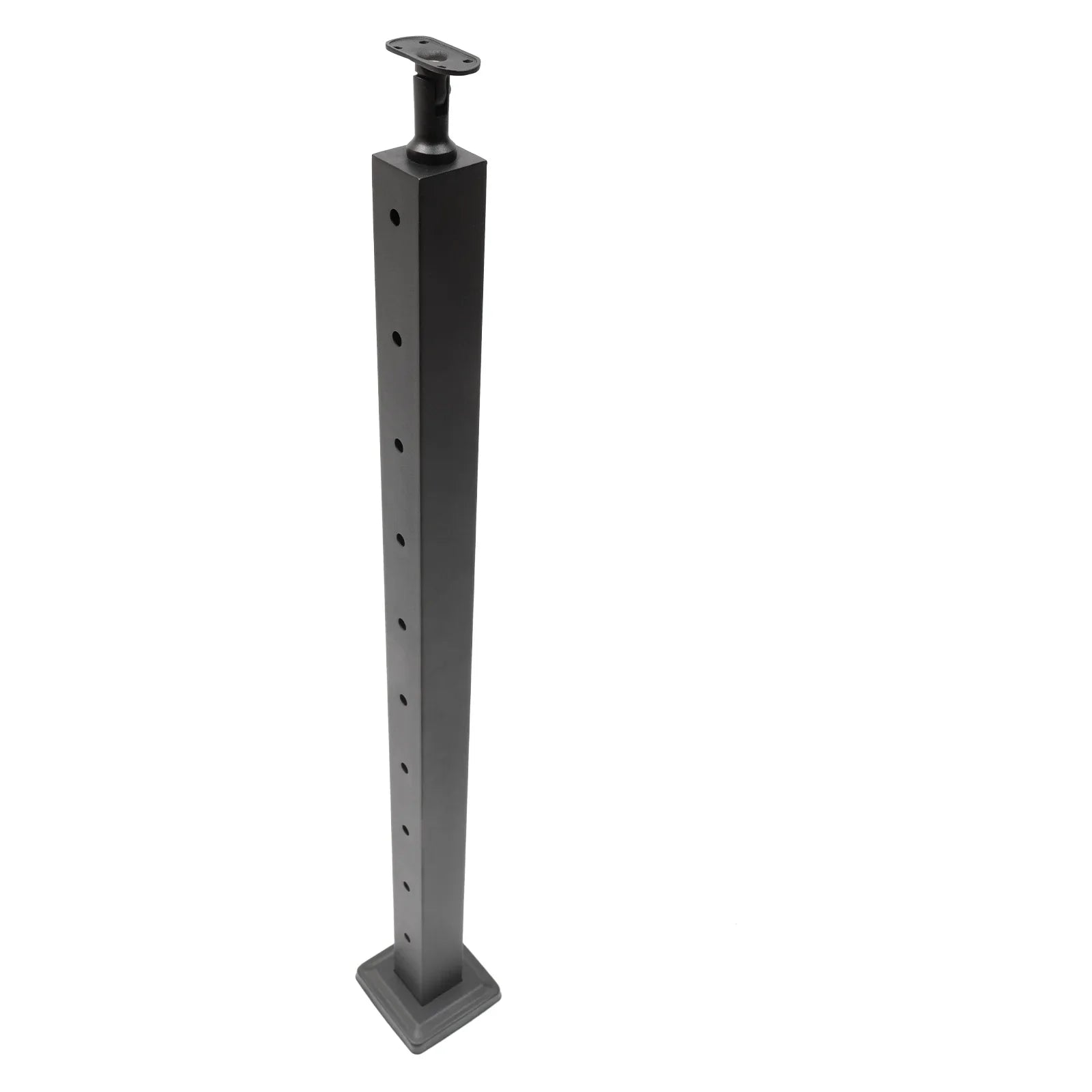 Cable Railing Post 36''x2''x2'' Stainless Steel Square Fence Post Level Two Sides Pre-Drilled for Wood Concrete Level Deck Cable Railing System
