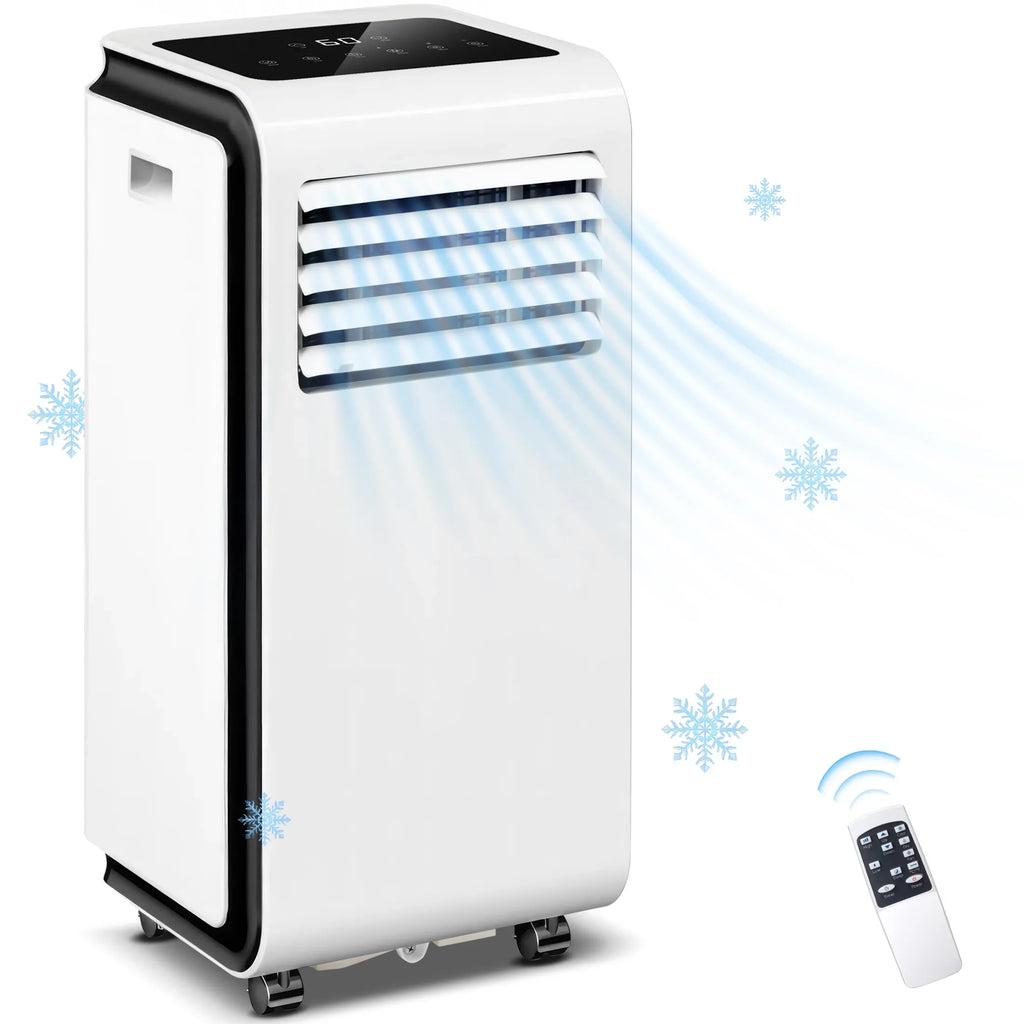 KISSAIR 6,000 BTU (10,000 BTU ASHARE) Portable Air Conditioner, Dehumidifier, Fan, 3 in 1 AC with 24-Hour Timer