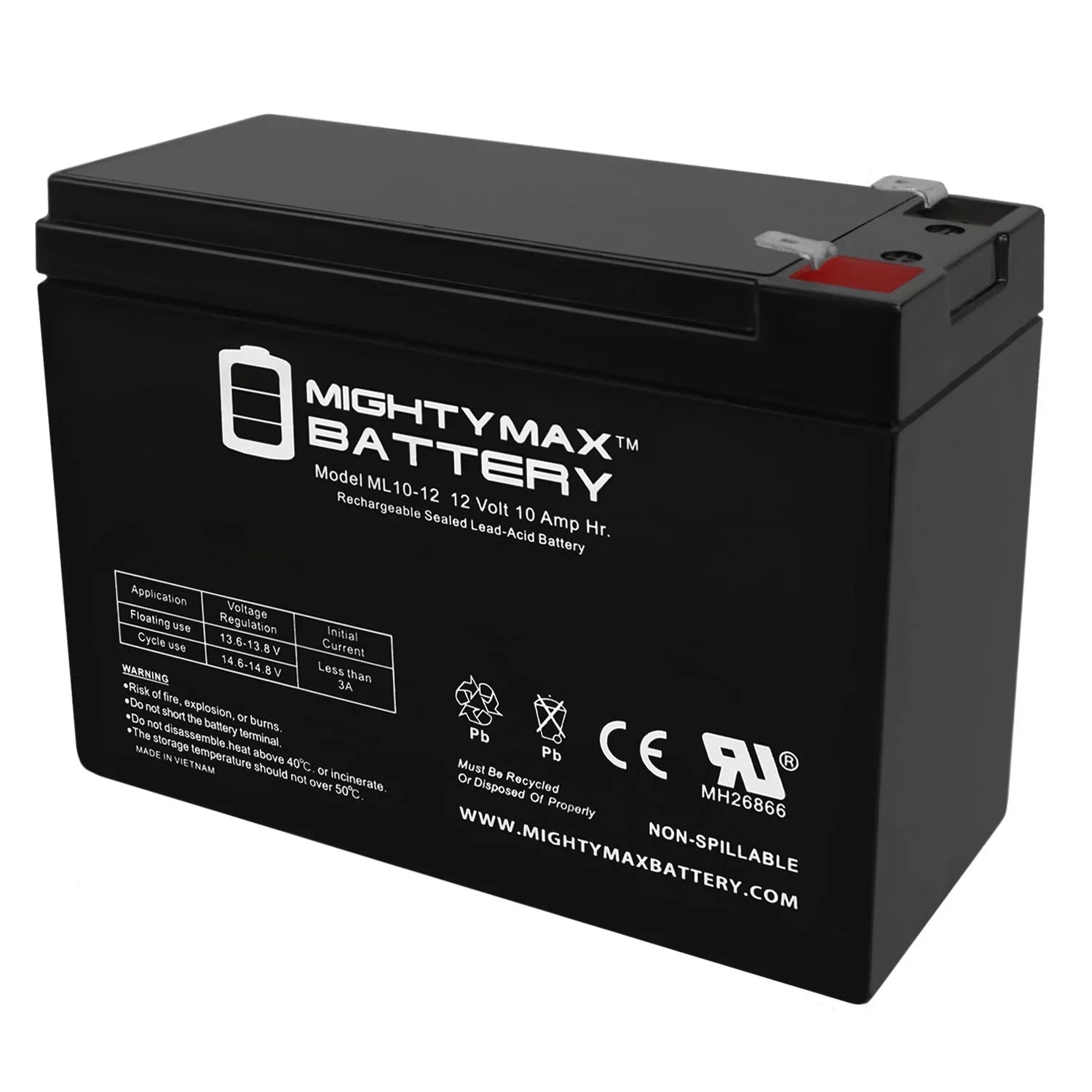 12V 10AH Battery Replaces Lifan Model #ES400 + 12V Charger