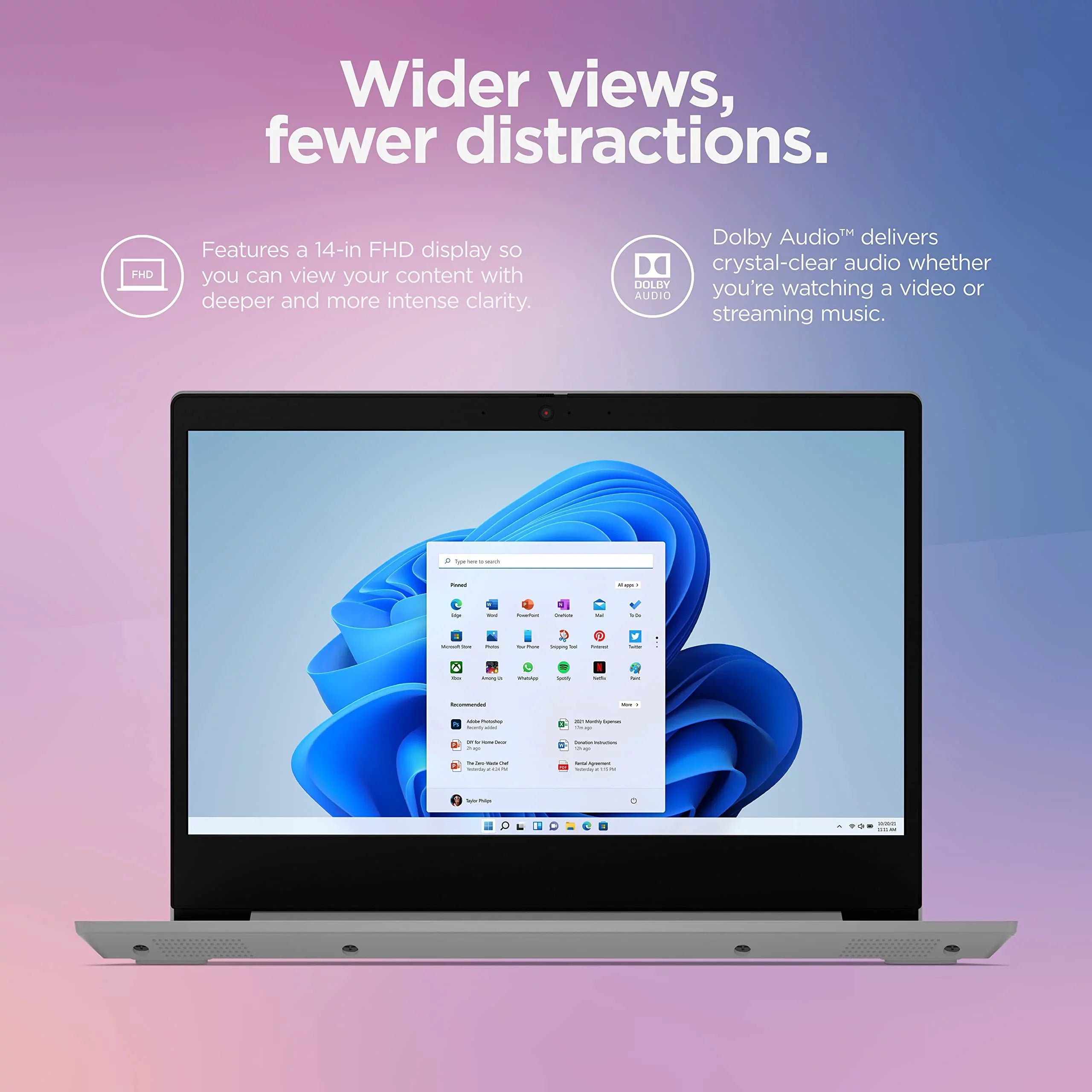 Lenovo 2022 Newest Ideapad 1i Laptop, 14 inch HD Display, Quad-Core Processor, 4GB RAM, 256GB Storage, Wi-Fi 6, Bluetooth, Cloud Grey, Windows 11 Home in S Mode
