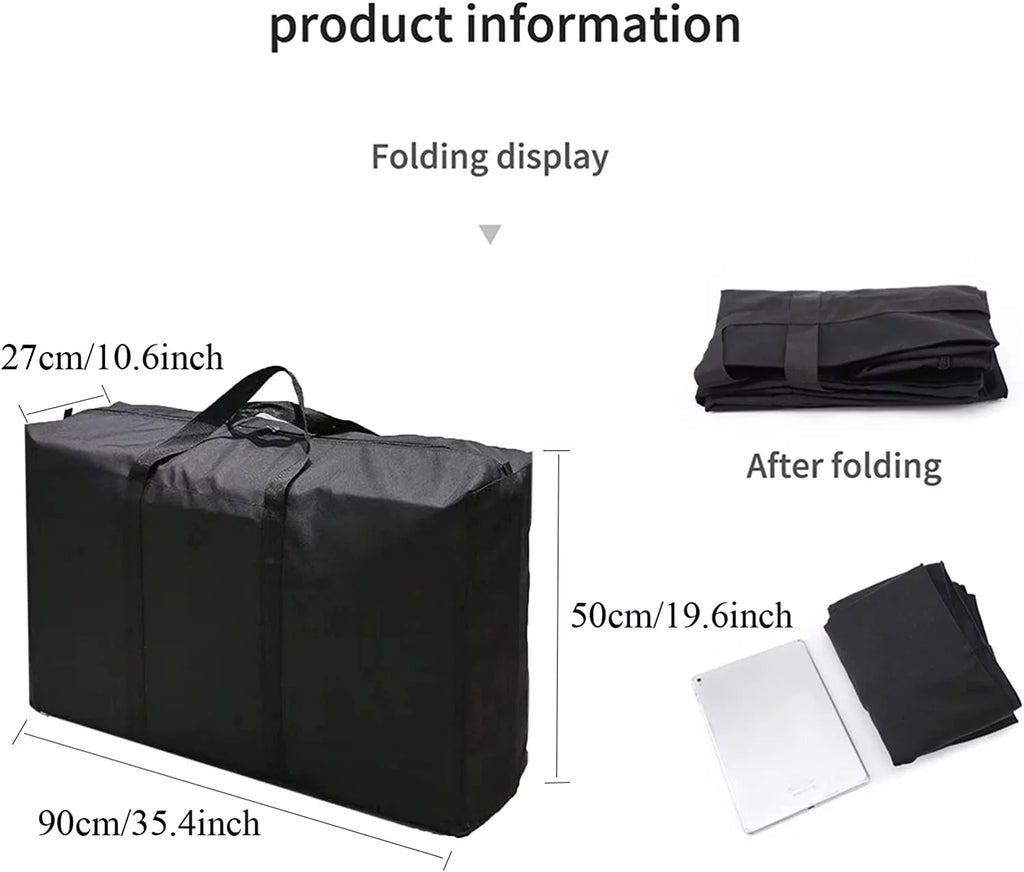 WOVTE 120L Large Kayak Storage Bag, Foldable Kayak Accessories for Kayak Watercraft Inflatable Vessel Fishing Vessel Rubber Craft