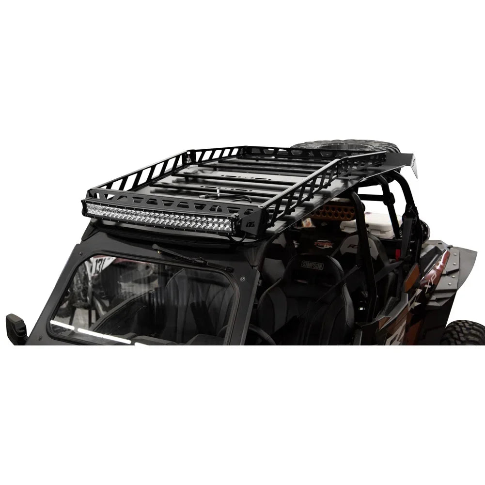 Tusk UTV Adventure Roof Rack Rack with Force Roof and V2 30" Lt. Bar For POLARIS RZR XP 4 Turbo Limited Edition 2019