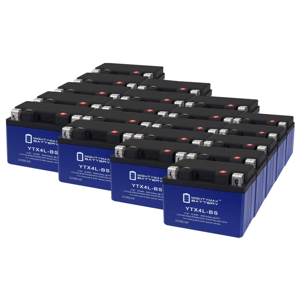 YTX4L-BS Lithium Replacement Battery Suitable with Sea-Doo YTX4L-BS GSX 96-00 - 20 Pack