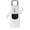 Burj al-Arab luxury hotel Dubai Apron Adjustable Bib Cotton Linen BBQ Kitchen Pocket Pinafore
