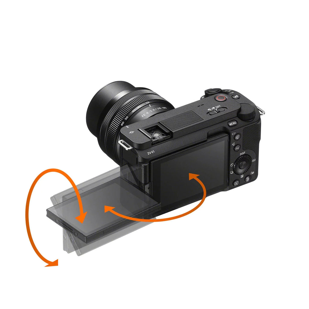 Sony Alpha ZV-E1 Mirrorless Camera with 50mm Lens (ILCZV-E1/B, Black) Bundle