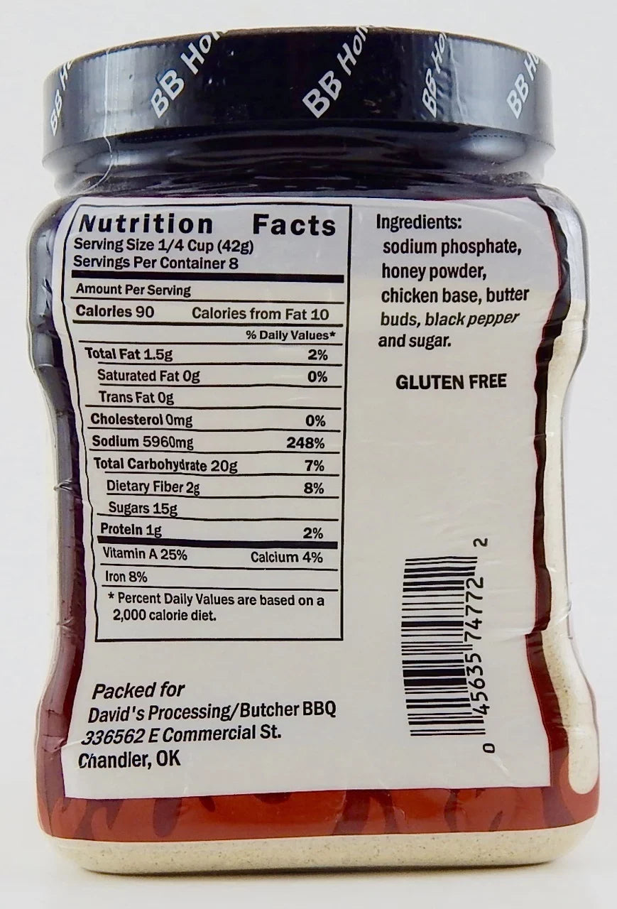 Butcher BBQ Bird Booster Honey 12oz.