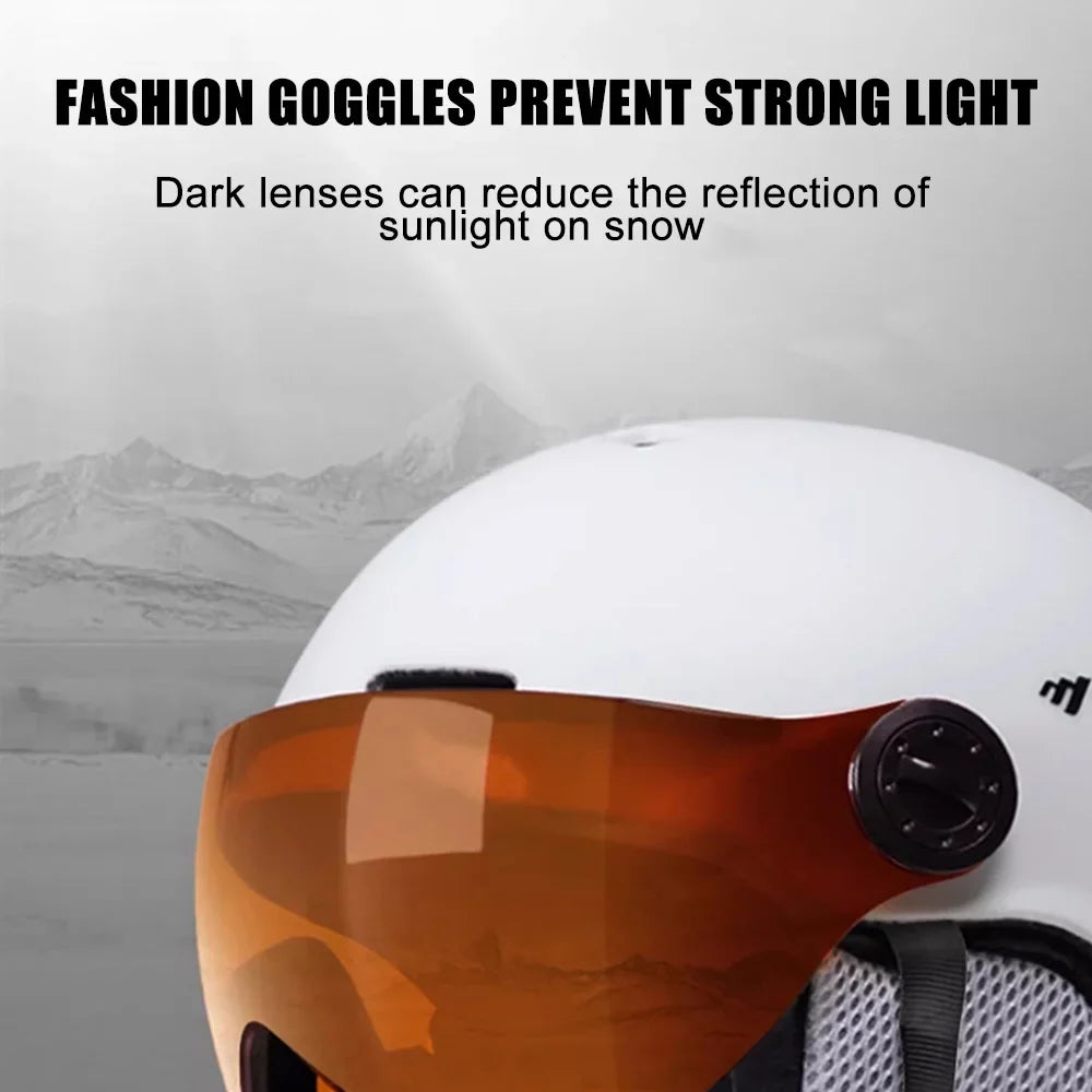 MOON Skiing Snowboard Skateboard Helmets - Winter Windproof Cycling Safety Gear