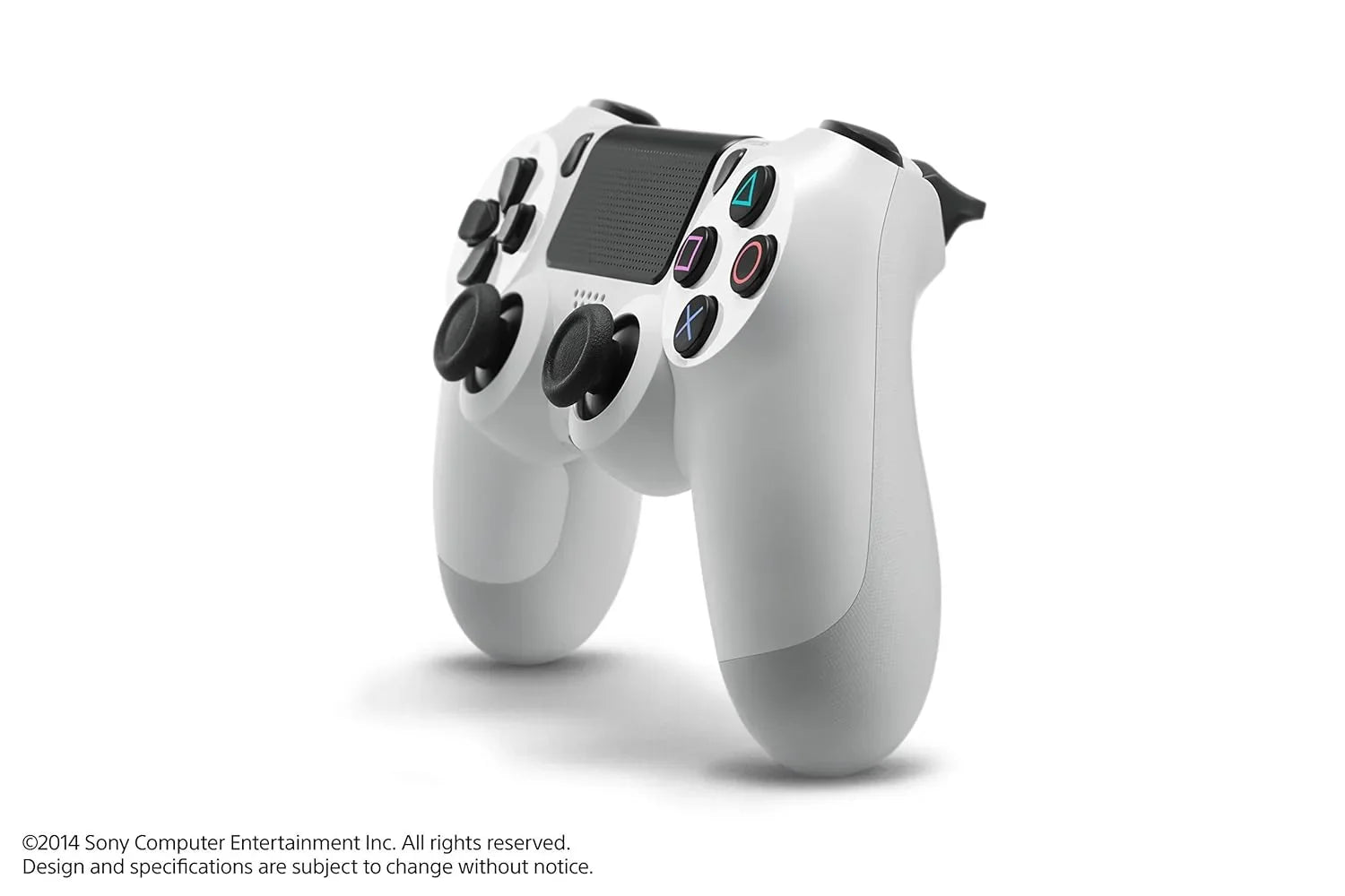 PS4 DualShock Wireless Controller Bundle - White - With Earbuds Like New with BOLT AXTION