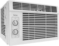 hOmeLabs Window Air Conditioner 5000 BTU - Easy Mechanical Control Compact AC Unit with Washable Reusable Filter, 2 Cooling Speeds, 2 Fan Speeds - Perfect for Bedroom and Rooms up to 150 Sq. Ft.