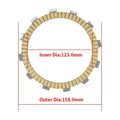 For Kawasaki VN400 Vulcan Classic Drifter/ ZR400 Zephyr X/ ZR400 ZRX400 ZRX400-II ZZ-R400/ EN450 454 LTD/ EN500 Vulcan 500 LTD/ Motorcycle Clutch Friction Plates 7 PCS Paper Based Kits