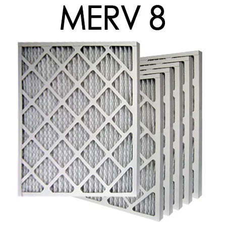 12x25x1 MERV 8 Pleated Air Filter 6PK | 11.5x24.5x.75 - Actual Size