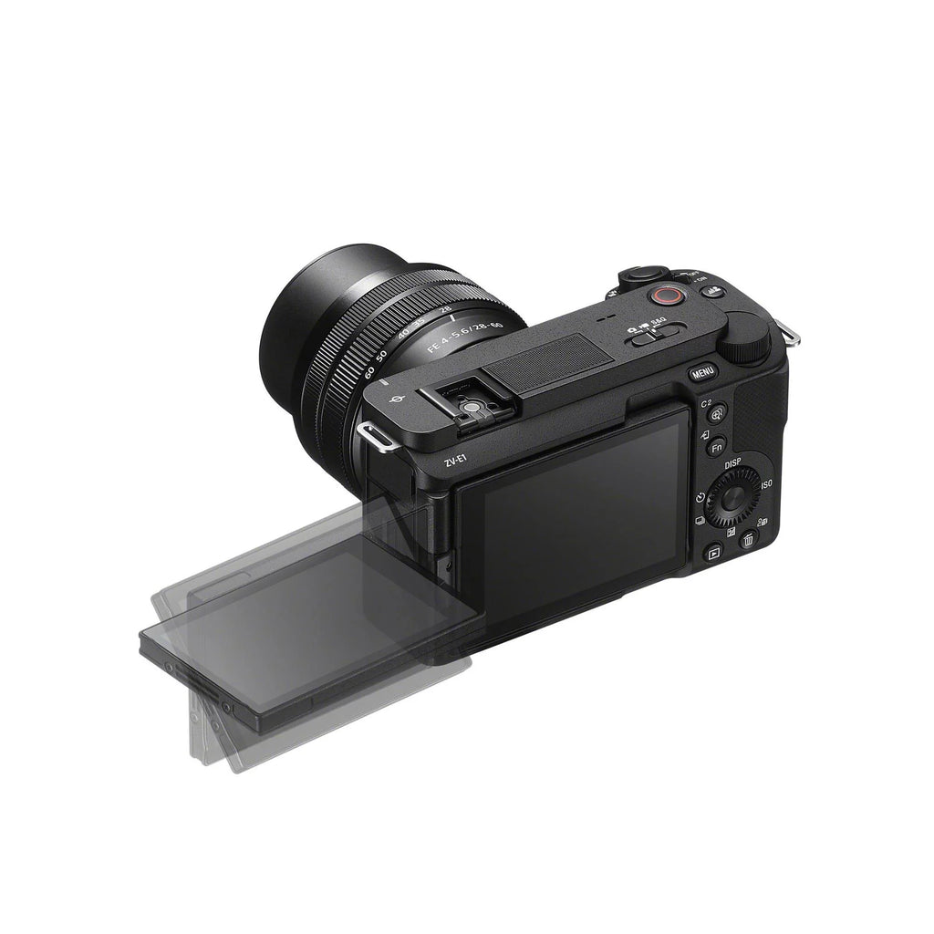 Sony Alpha ZV-E1 Mirrorless Camera with 50mm Lens (ILCZV-E1/B, Black) Bundle