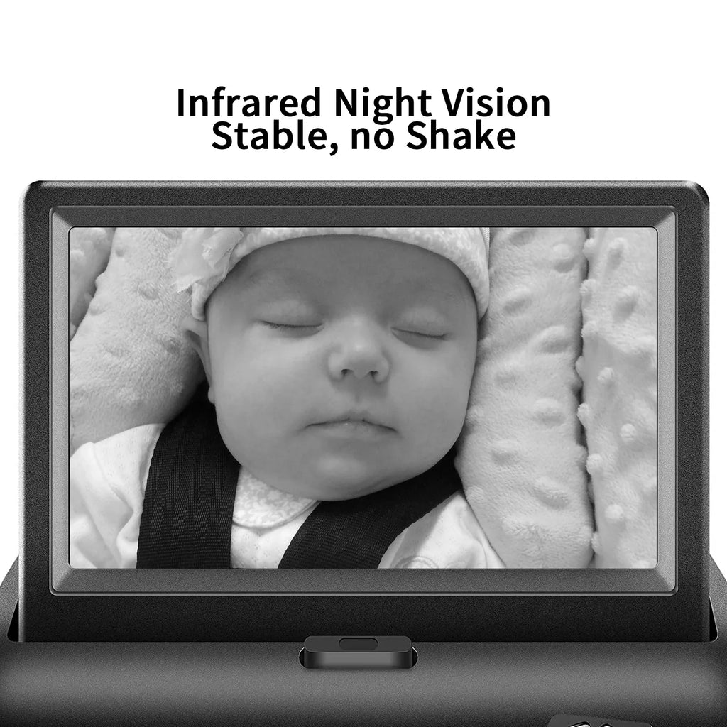 Radirus Car Baby Camera, Crystal Clear View Monitor with Infrared Night Vision, Excellent for Rear Facing Seat