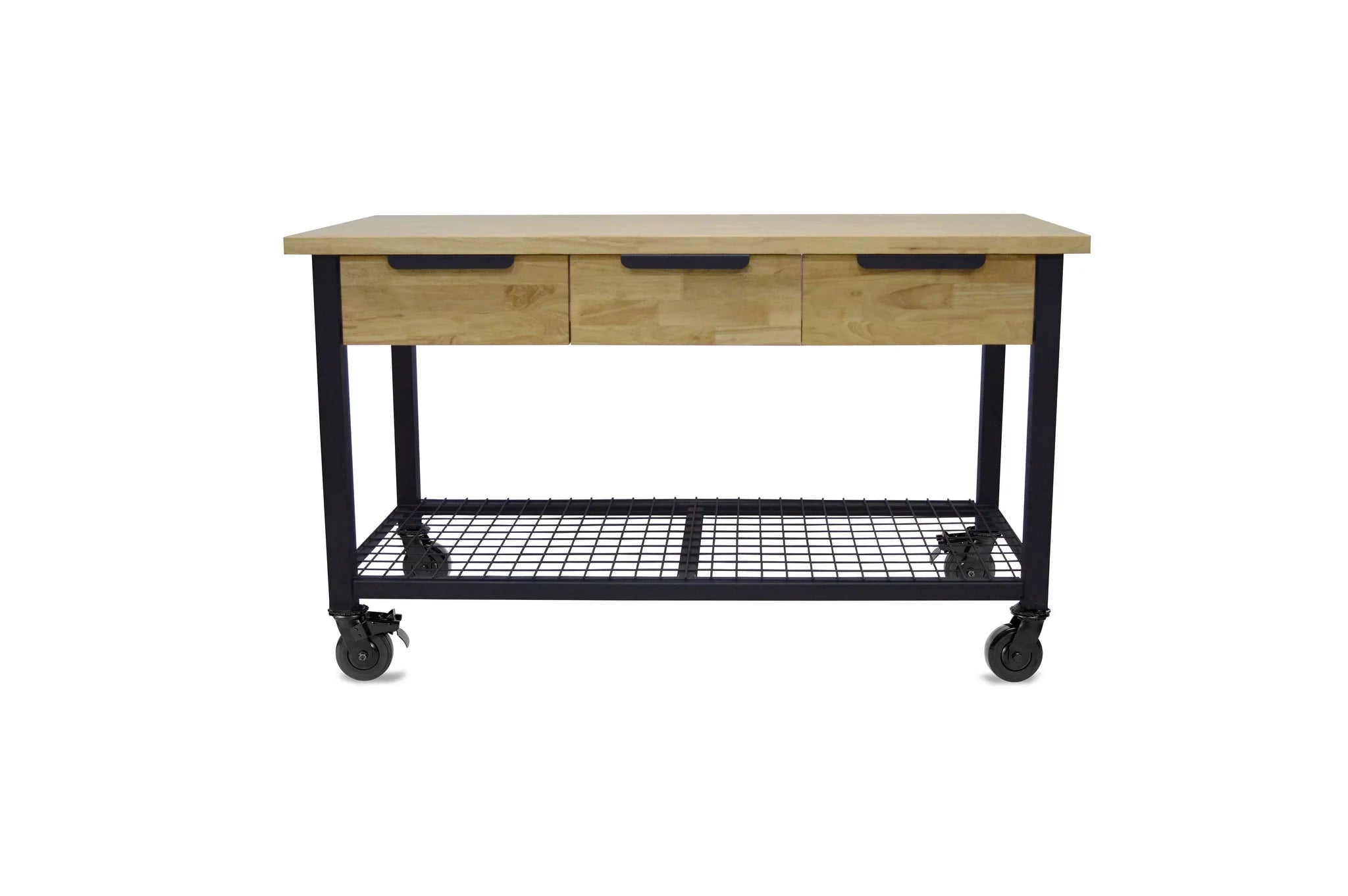 Rove 62" Industrial Metal & Wood Workbench