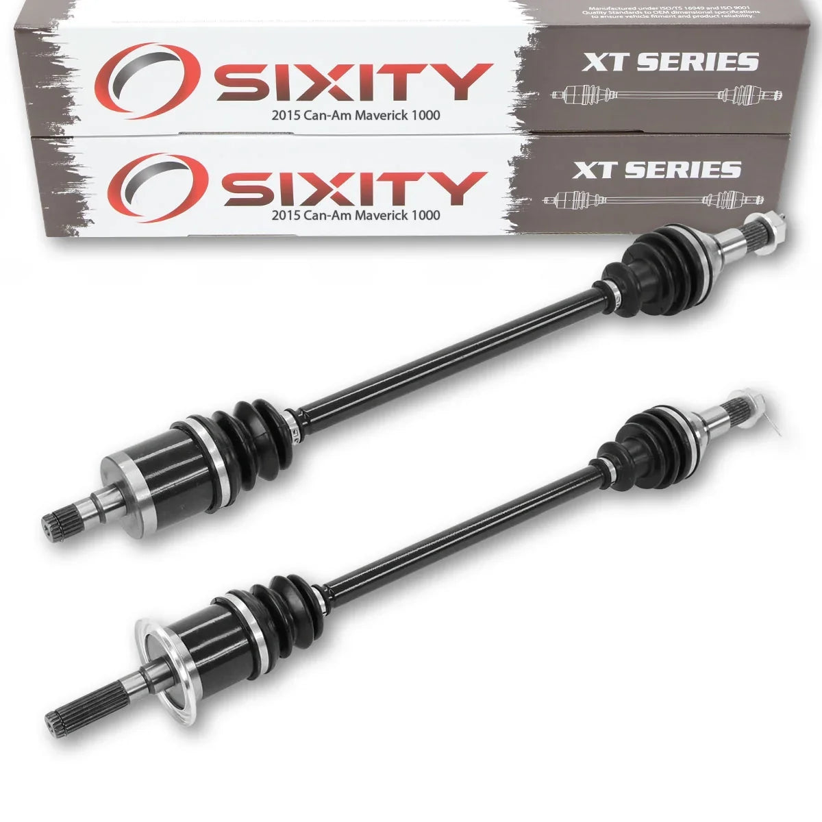 2 pc Sixity XT Front Left Right Axle Suitable with Can-Am Maverick 1000 2015 - MAX 1000 XDS DPS 4X4