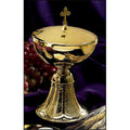 Christian Brands Church Supply JT525 200 Host GP Ciborium with Cross Wrap