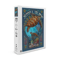 Jekyll Island, Georgia, Sea Turtle Art Nouveau (19x27 inches, Premium 500 Piece Jigsaw Puzzle for Adults and Family, Made in USA)