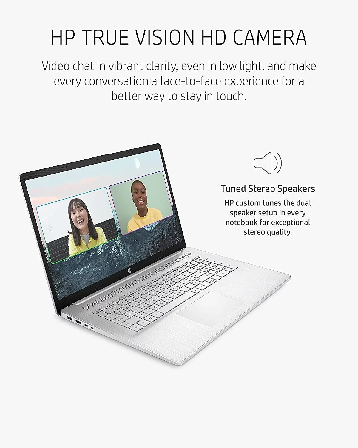 2021 Newest HP 17 Laptop, 17" HD+ Anti-Glare Screen, 11th Gen Core i5-1135G7, Iris Xe Graphics, 32 GB RAM, 2 TB HDD, Long Battery Life, Webcam, Mics, Win10, Silver + Oydisen Cloth