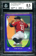 Jose Altuve Rookie Card 2011 Bowman Chrome Draft Purple Refractors #11 BGS 8.5