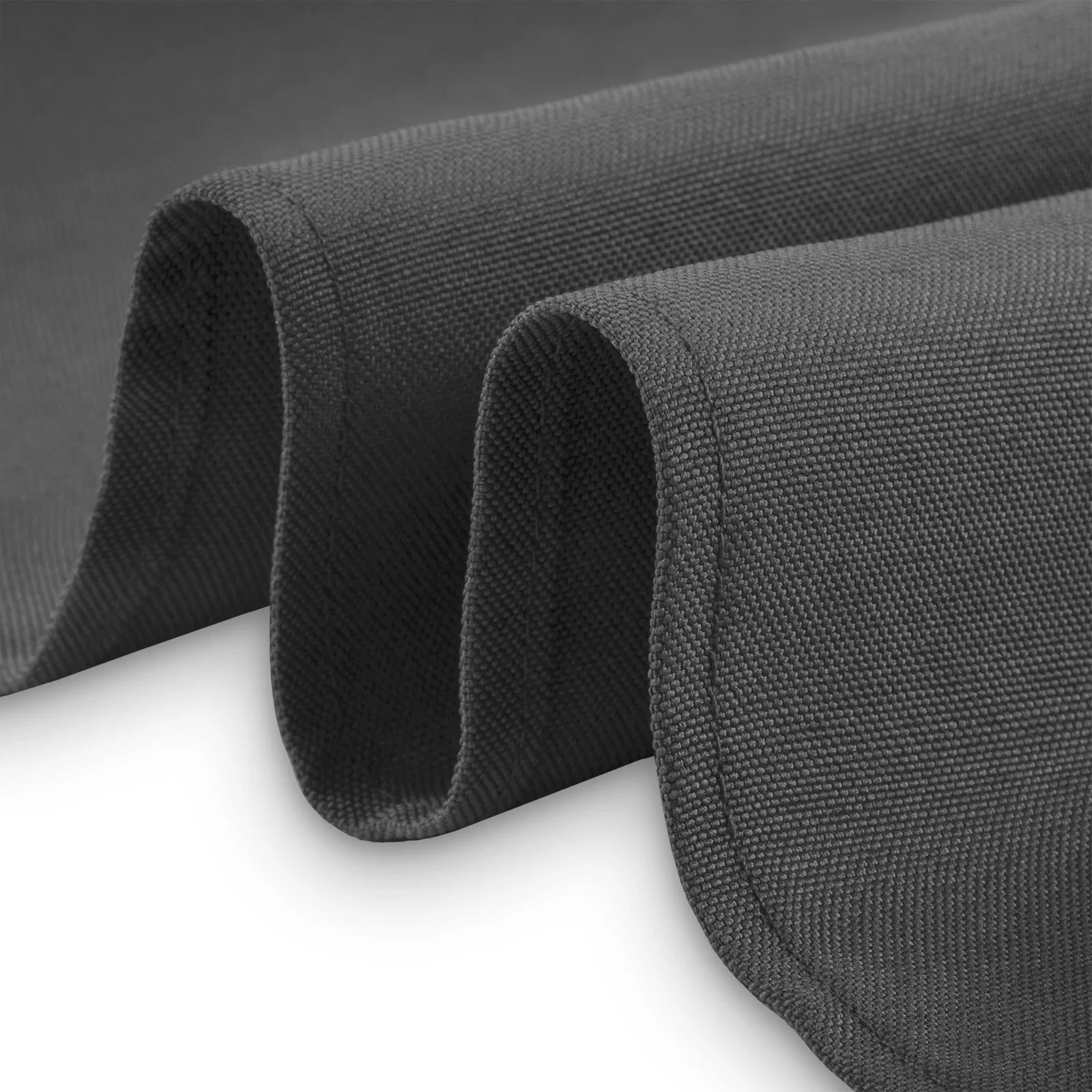 Lann's Linens Polyester Tablecloth - 70" x 120" Rectangular - Dark Gray