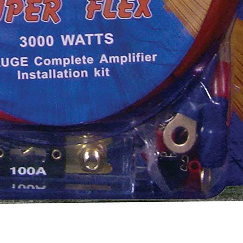 Q Power Super Flex 4 Gauge 3000 Watt Amplifier Wiring Kit