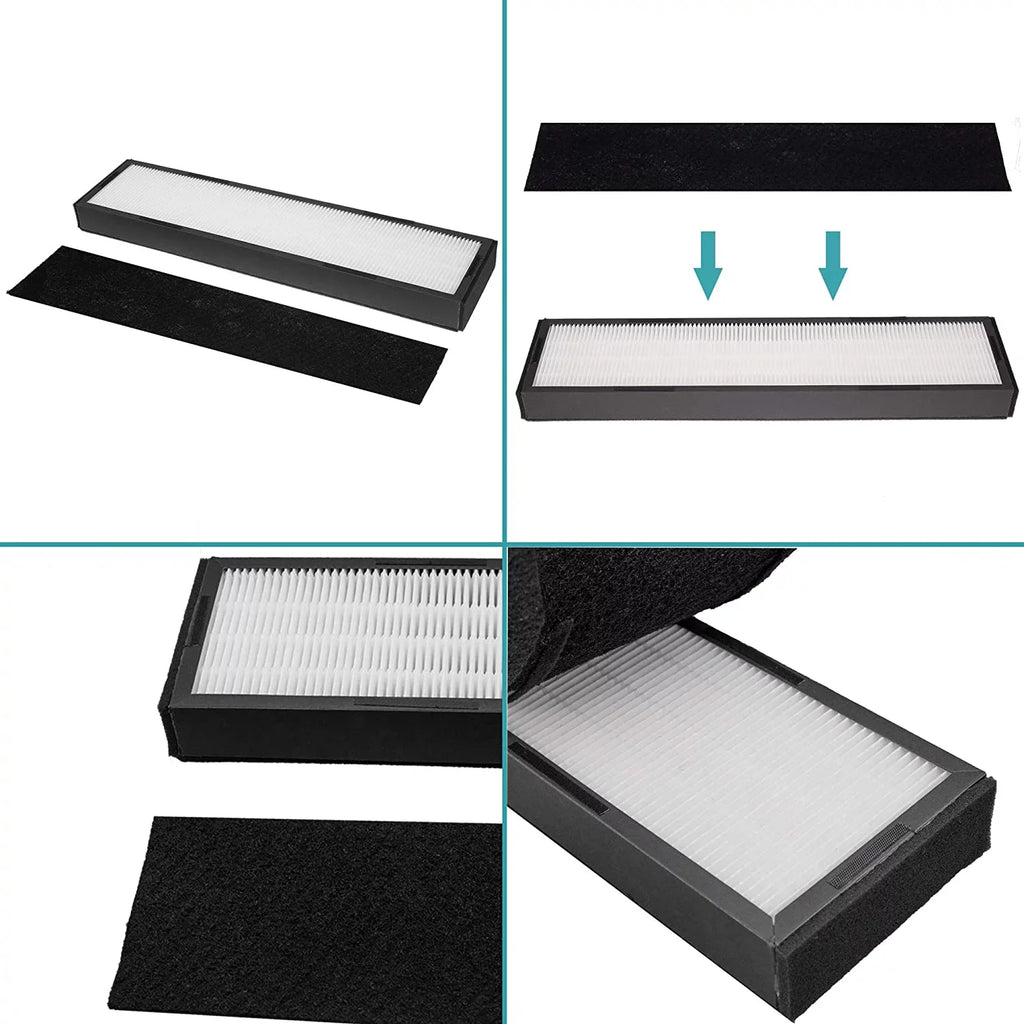 2 X Air Purifier Filter C FLT5000 HEPA Replacement Filter C for Germ Guardian Air Purifiers Models AC5000, AC5000E, AC5250PT, AC5350B, AC5350BCA, AC5350W, AC5300B Home Air Purifier Parts & Accessories