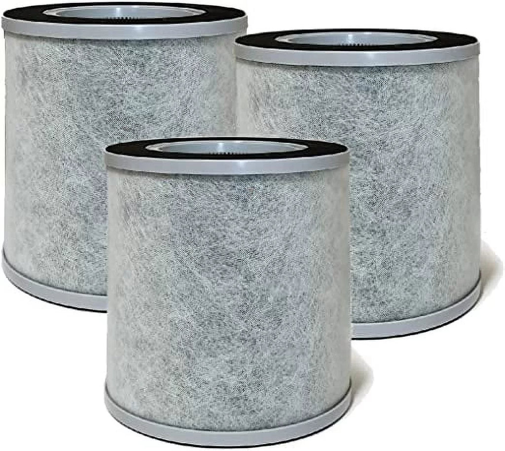 Nispira 3-in-1 True HEPA Activated Carbon Filter Replacement Suitable with Elechomes Air Purifier EPI236/ EP1236, 3 Packs