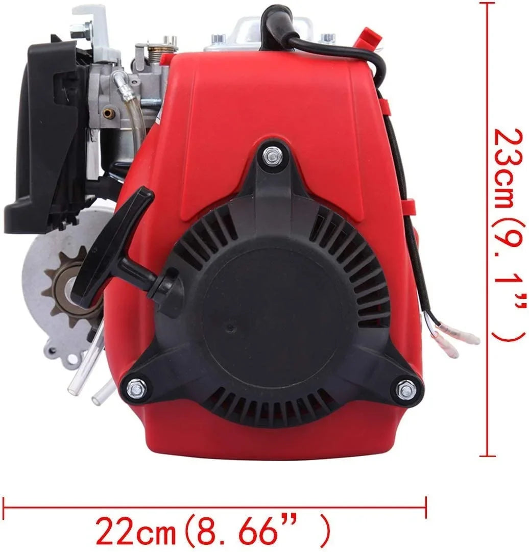 PEXMOR 53cc 4-Stroke Bike Motor Bicycle Engine Kit, Motorized Gas Bike Conversion Kit, Bicycle Motor Kit Cycle Gasoline Petrol Motor Refit Set Super Fuel-efficient for 26-28" Bikes with V-Frame