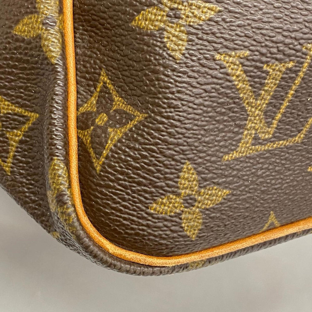 Pre-Owned Louis Vuitton Boston Bag Monogram Saxe Souple 35 M41626 Brown Men's Women's (Good)