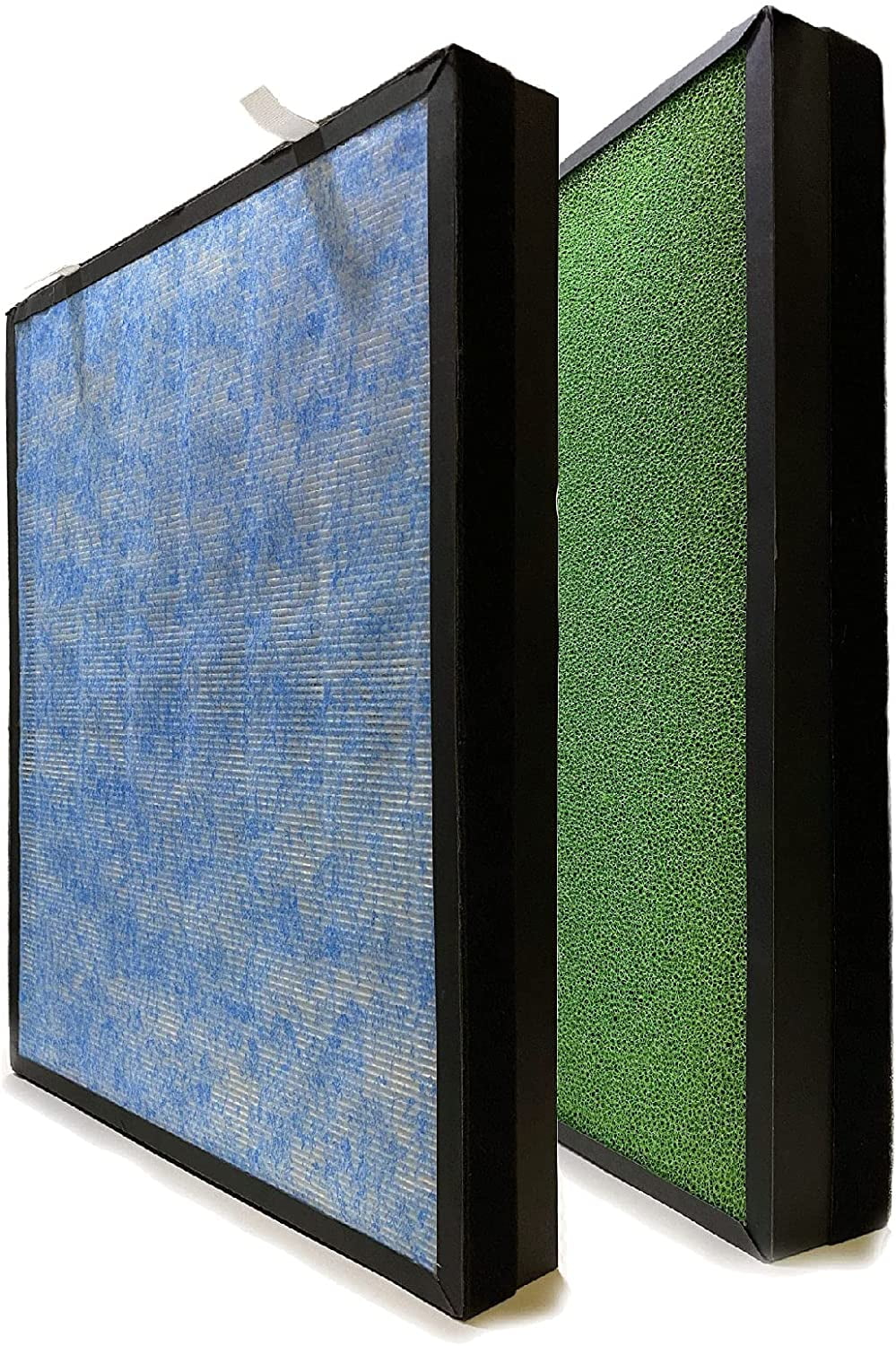 Nispira 4-in-1 True HEPA Activated Carbon Replacement Filter Matching with HSP002 Smart 2.0 Air Purifier, 2 Packs