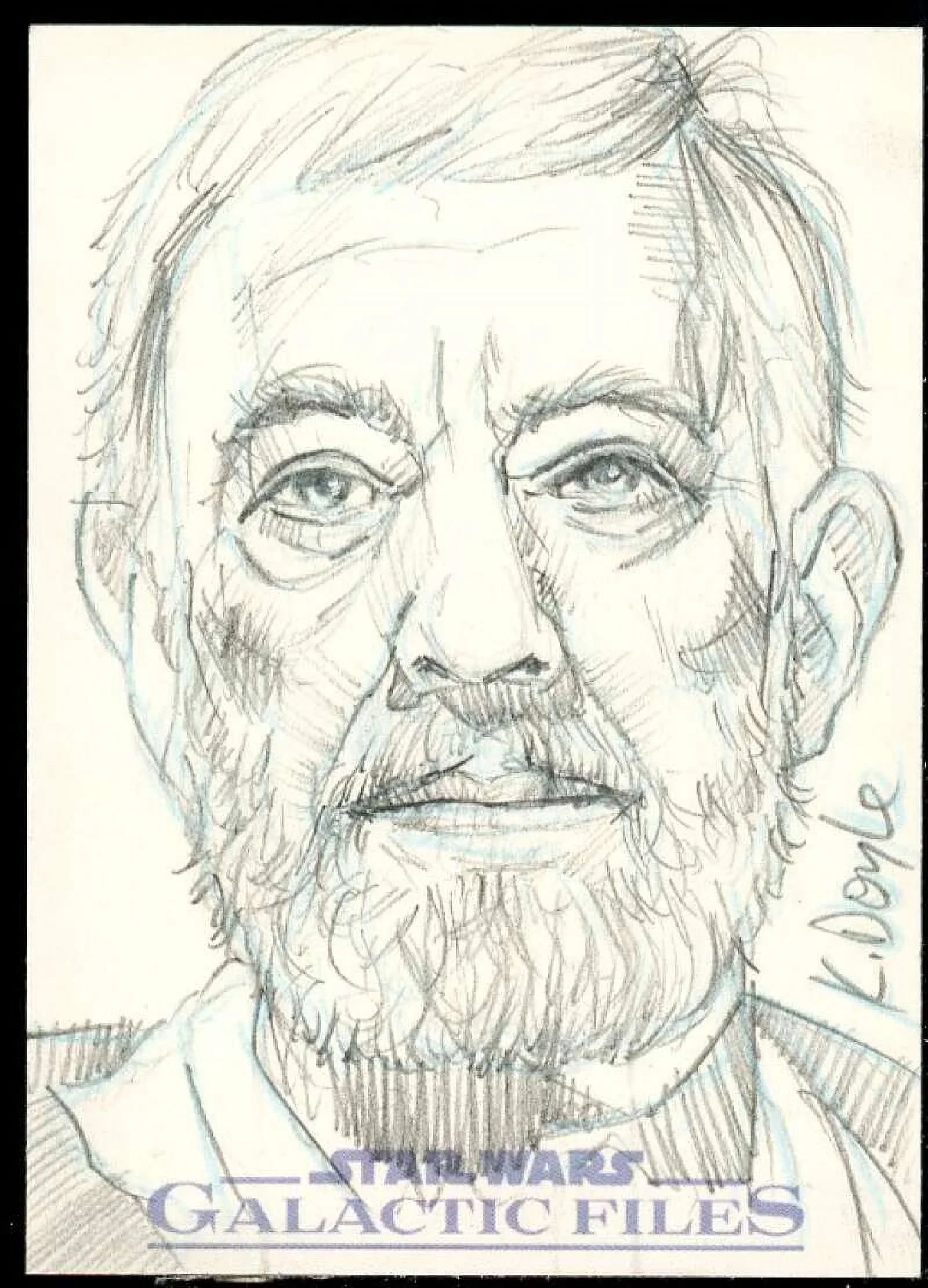 Kevin Doyle Autograph Sketch Card Card 2012 Star Wars Galactic Files #1/1