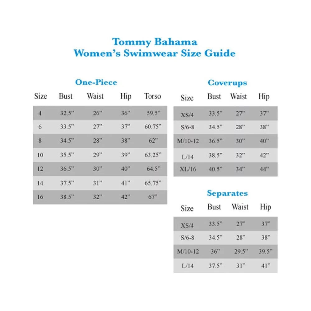 Tommy Bahama Womens Pearl Wrap-Front One-Piece Swimsuit, Mare Navy, 6