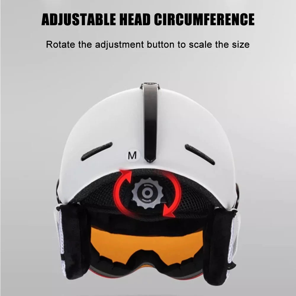 MOON Skiing Snowboard Skateboard Helmets - Winter Windproof Cycling Safety Gear