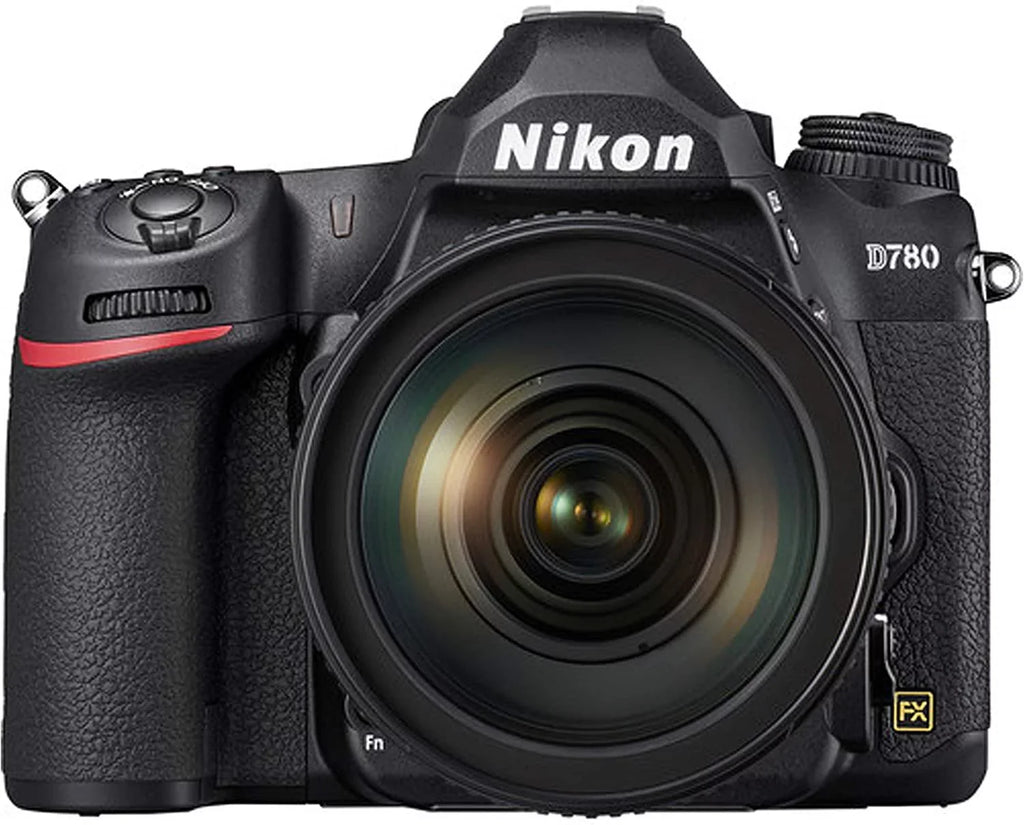 Nikon D780 DSLR Camera with 24-120mm VR and 70-300mm VR Lenses + 32GB Card, Tripod, Flash, and More 19pc Bundle