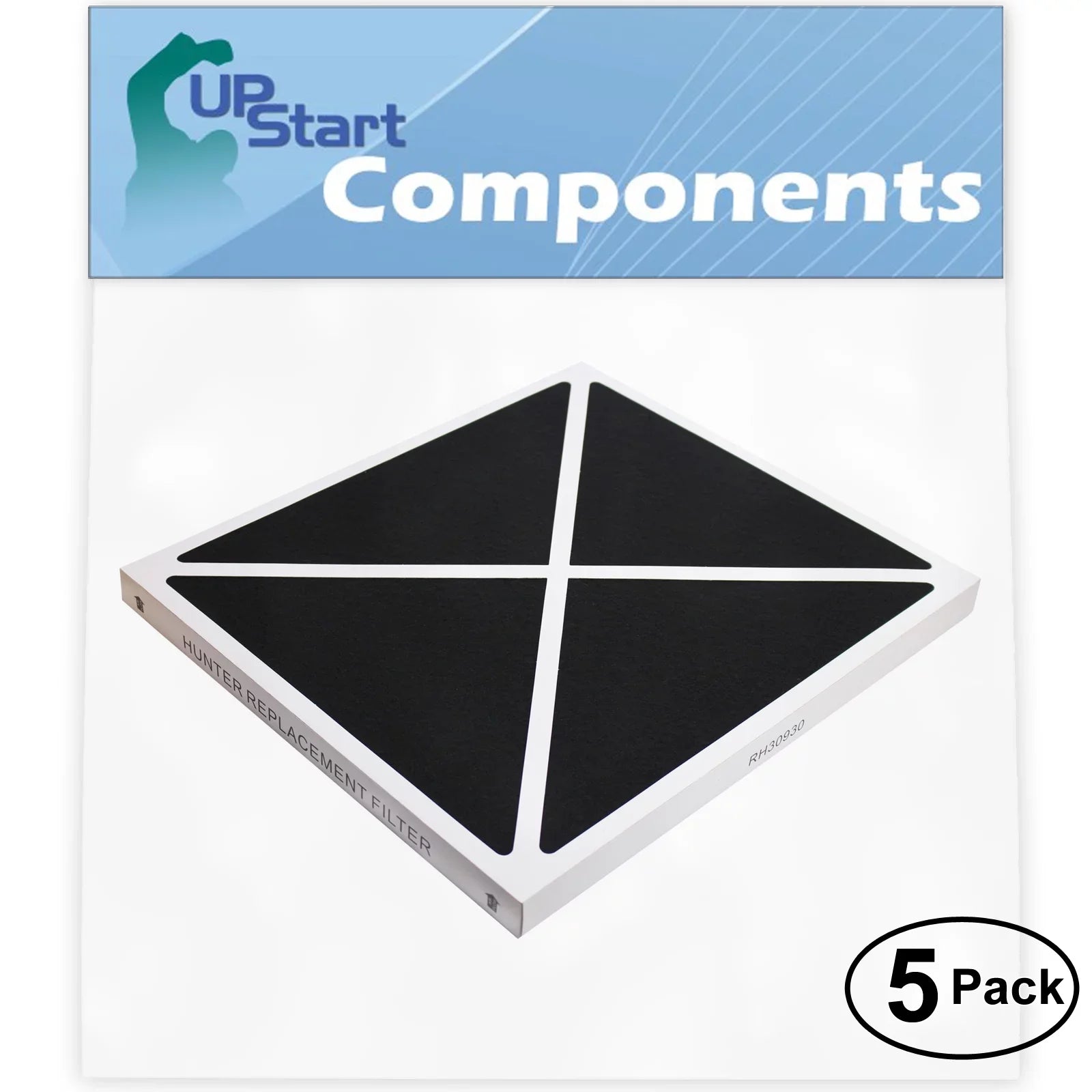 5-Pack Replacement for Hunter 30930 Air Purifier Filter - Suitable with Hunter 30930 Air Filter