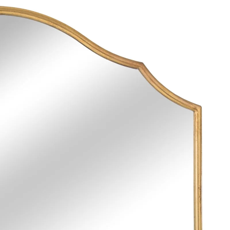 Lizette Gold Wide Arch Metal Farmhouse Wall Mirror