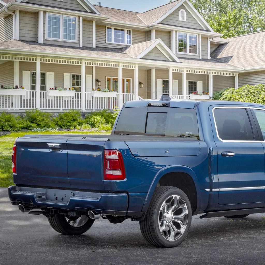 Ledkingdomus 5.7ft Soft Tri-fold Truck Bed Tonneau Protection for 09-23 Dodge Ram 1500 Without Rambox