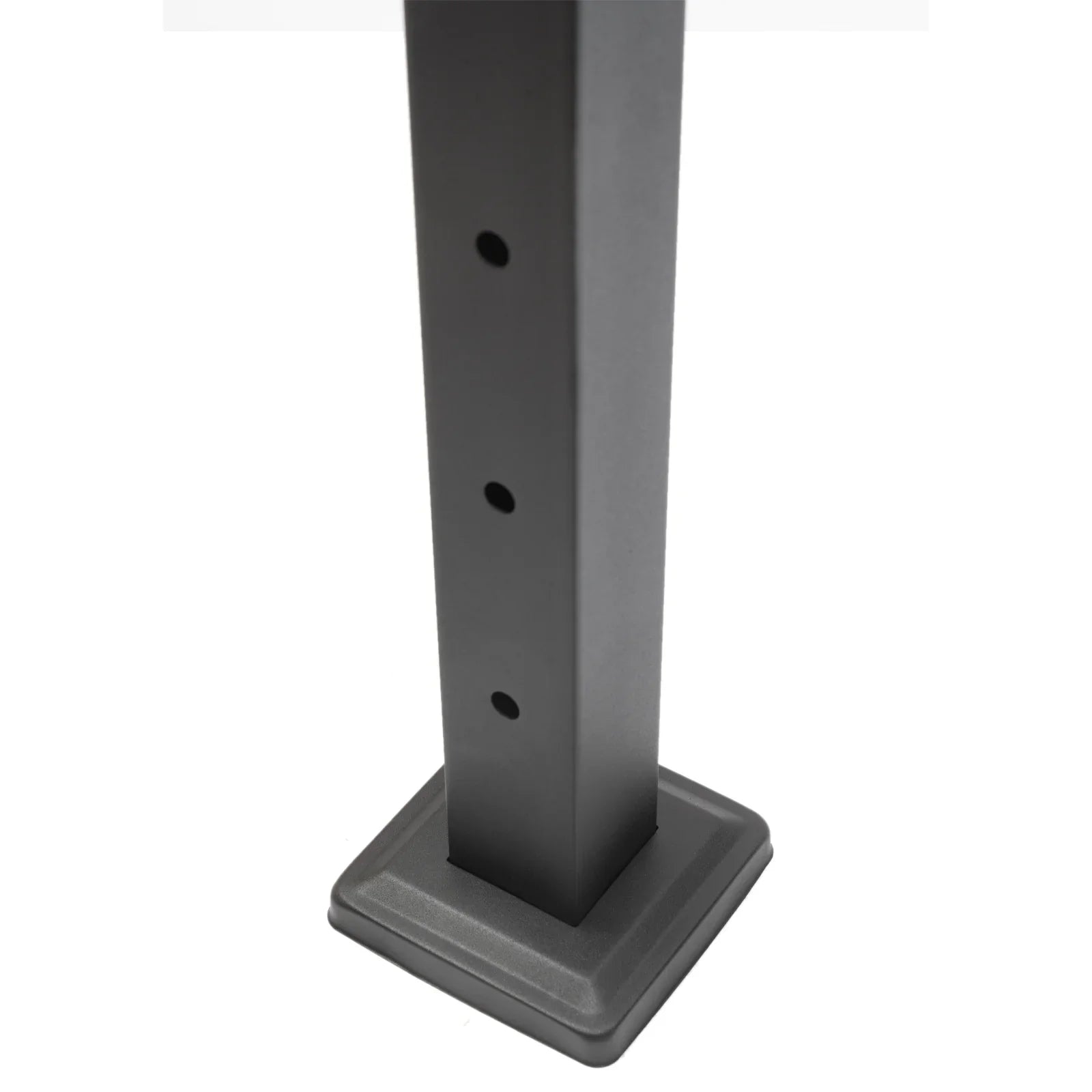 Cable Railing Post 36''x2''x2'' Stainless Steel Square Fence Post Level Two Sides Pre-Drilled for Wood Concrete Level Deck Cable Railing System